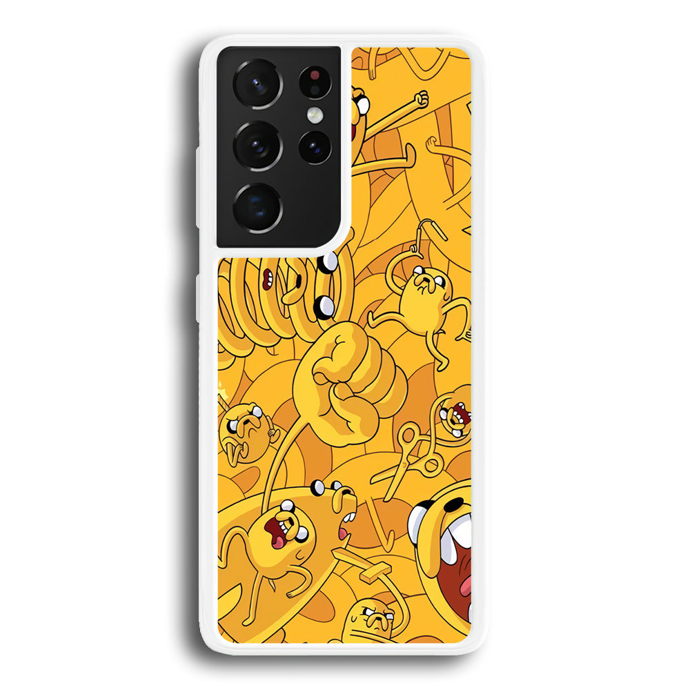 Adventure Time Jake Transformation Samsung Galaxy S21 Ultra Case