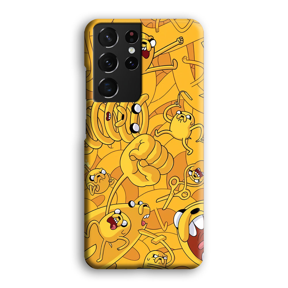 Adventure Time Jake Transformation Samsung Galaxy S21 Ultra Case