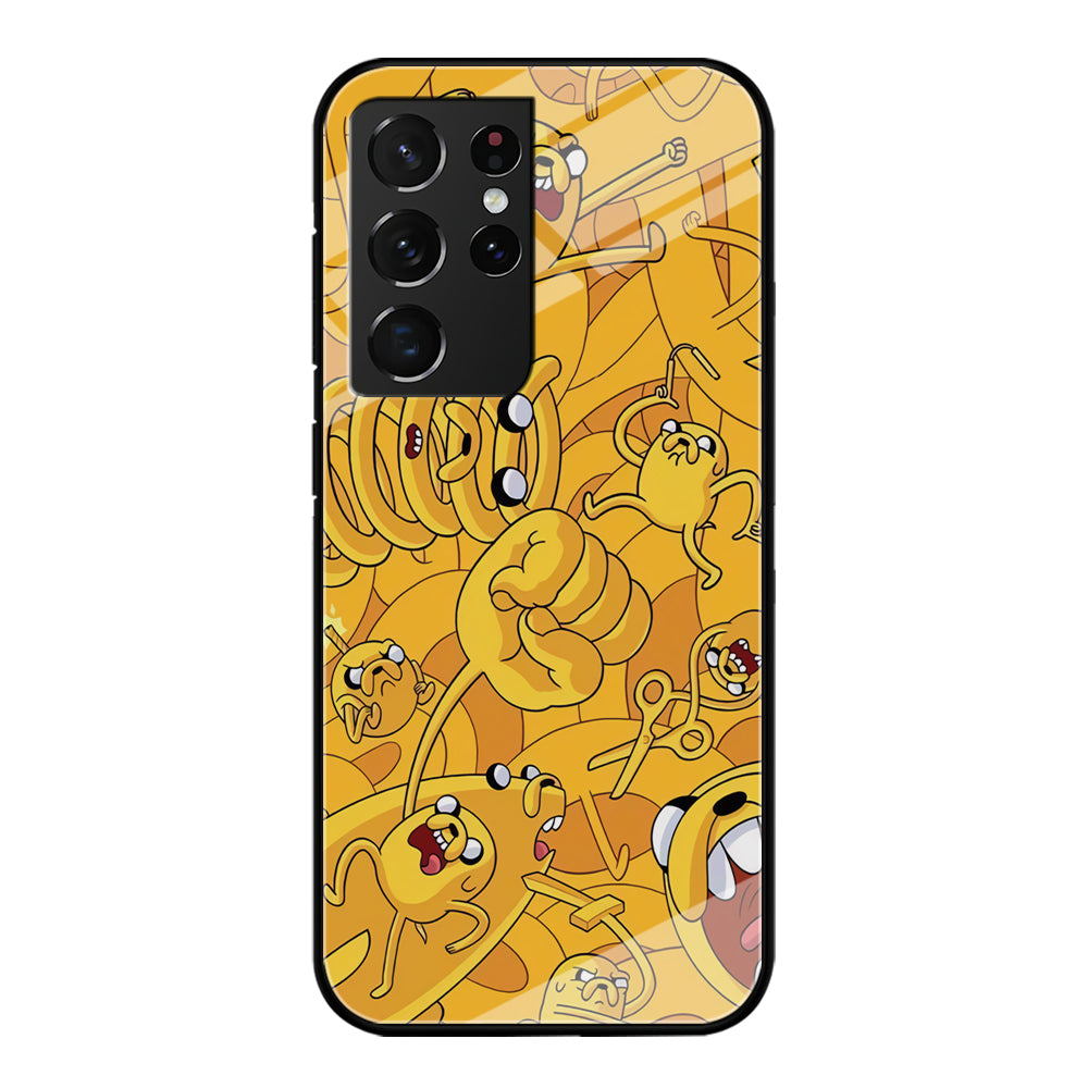 Adventure Time Jake Transformation Samsung Galaxy S21 Ultra Case