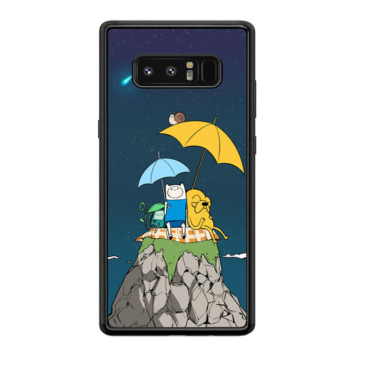 Adventure Time Night Vacation Samsung Galaxy Note 8 Case