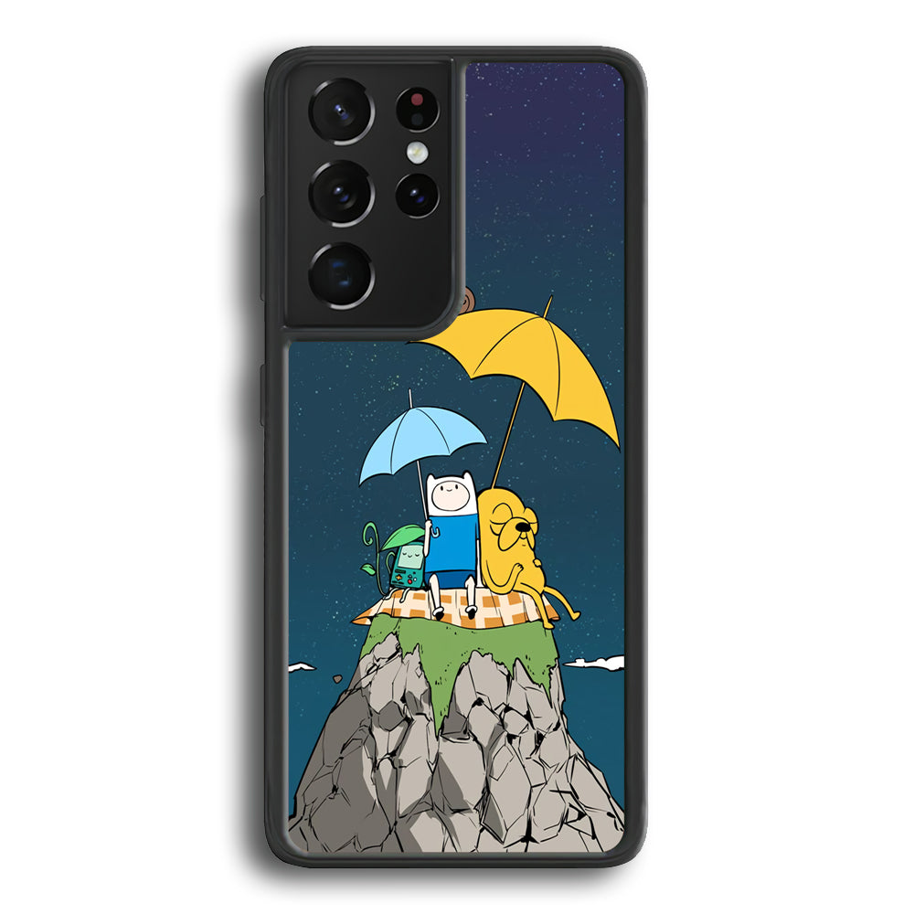 Adventure Time Night Vacation Samsung Galaxy S21 Ultra Case