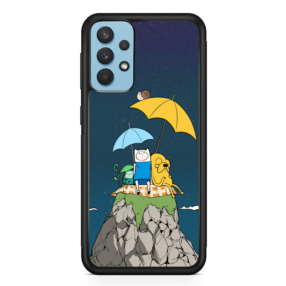 Adventure Time Night Vacation Samsung Galaxy A32 Case