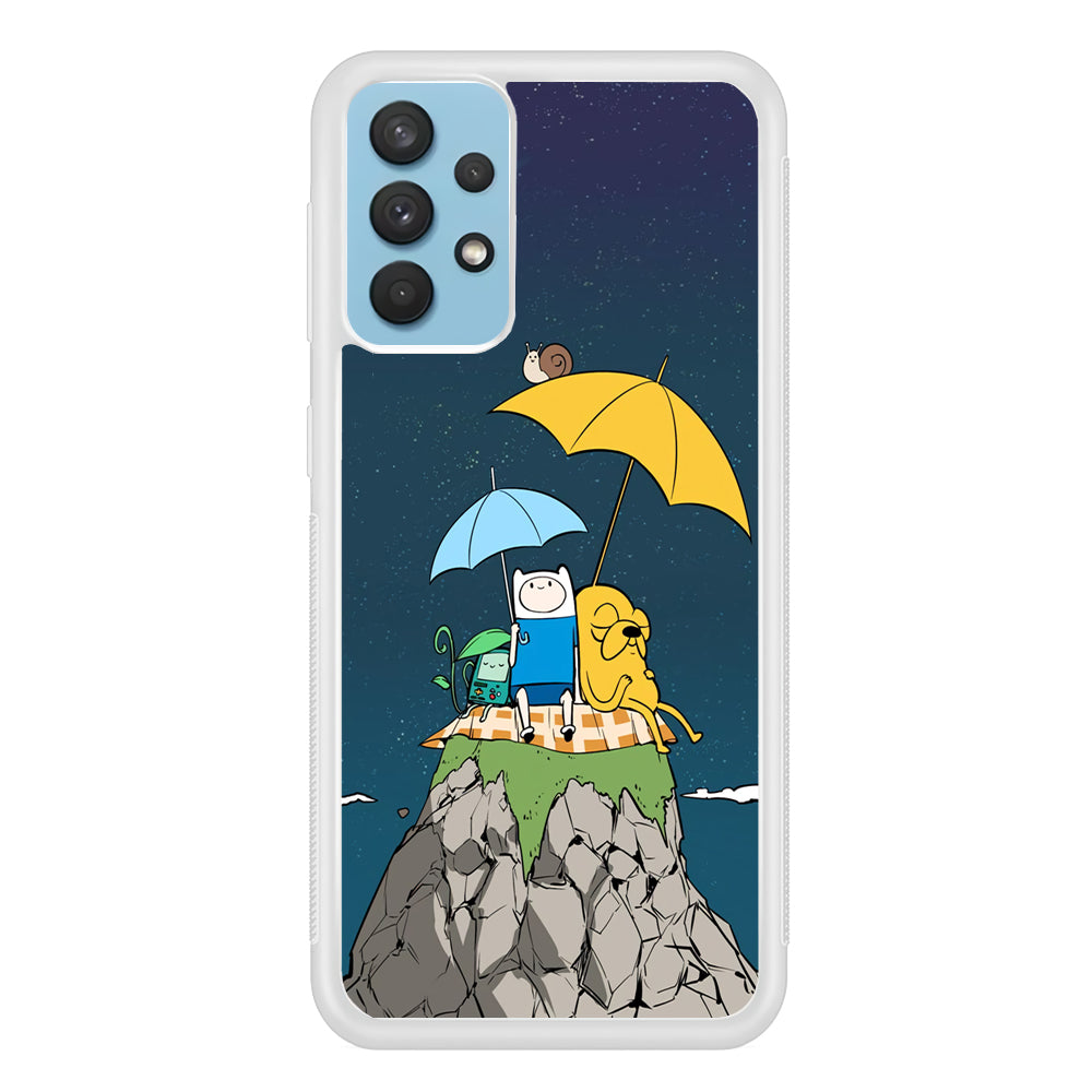 Adventure Time Night Vacation Samsung Galaxy A32 Case