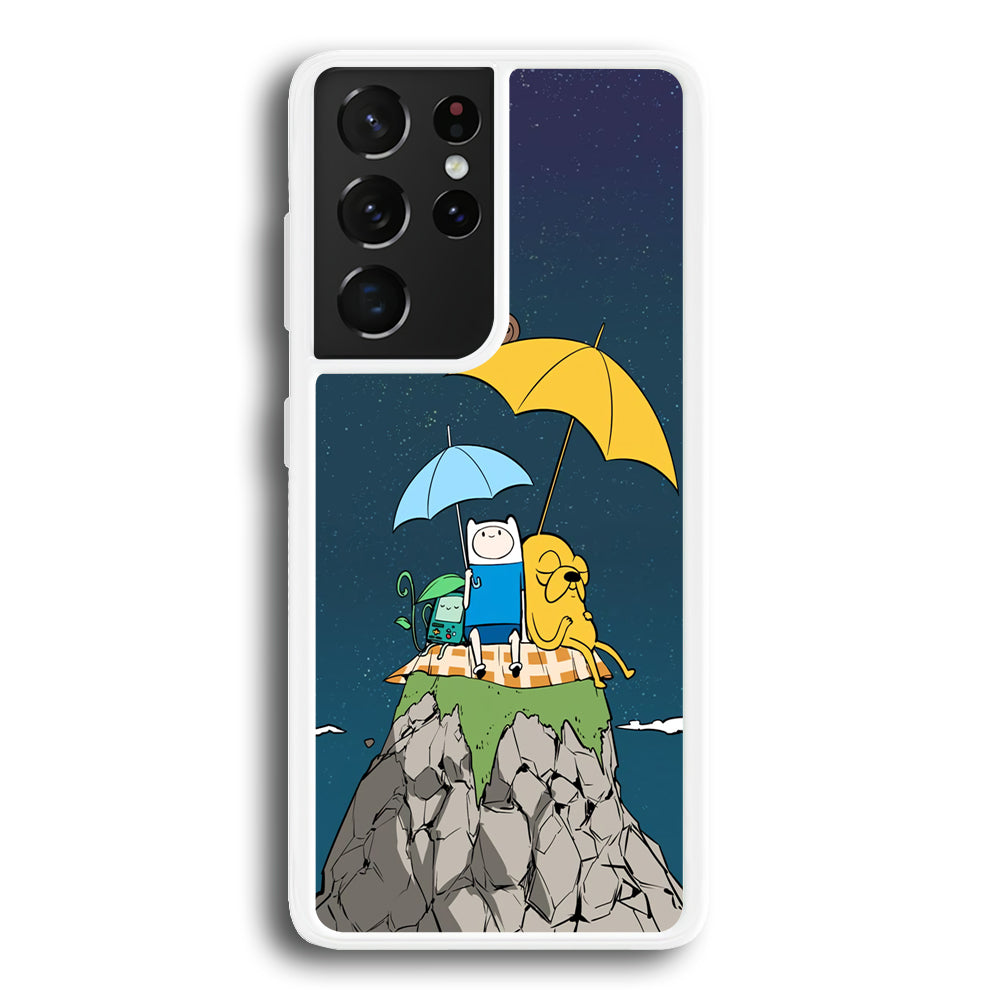 Adventure Time Night Vacation Samsung Galaxy S21 Ultra Case