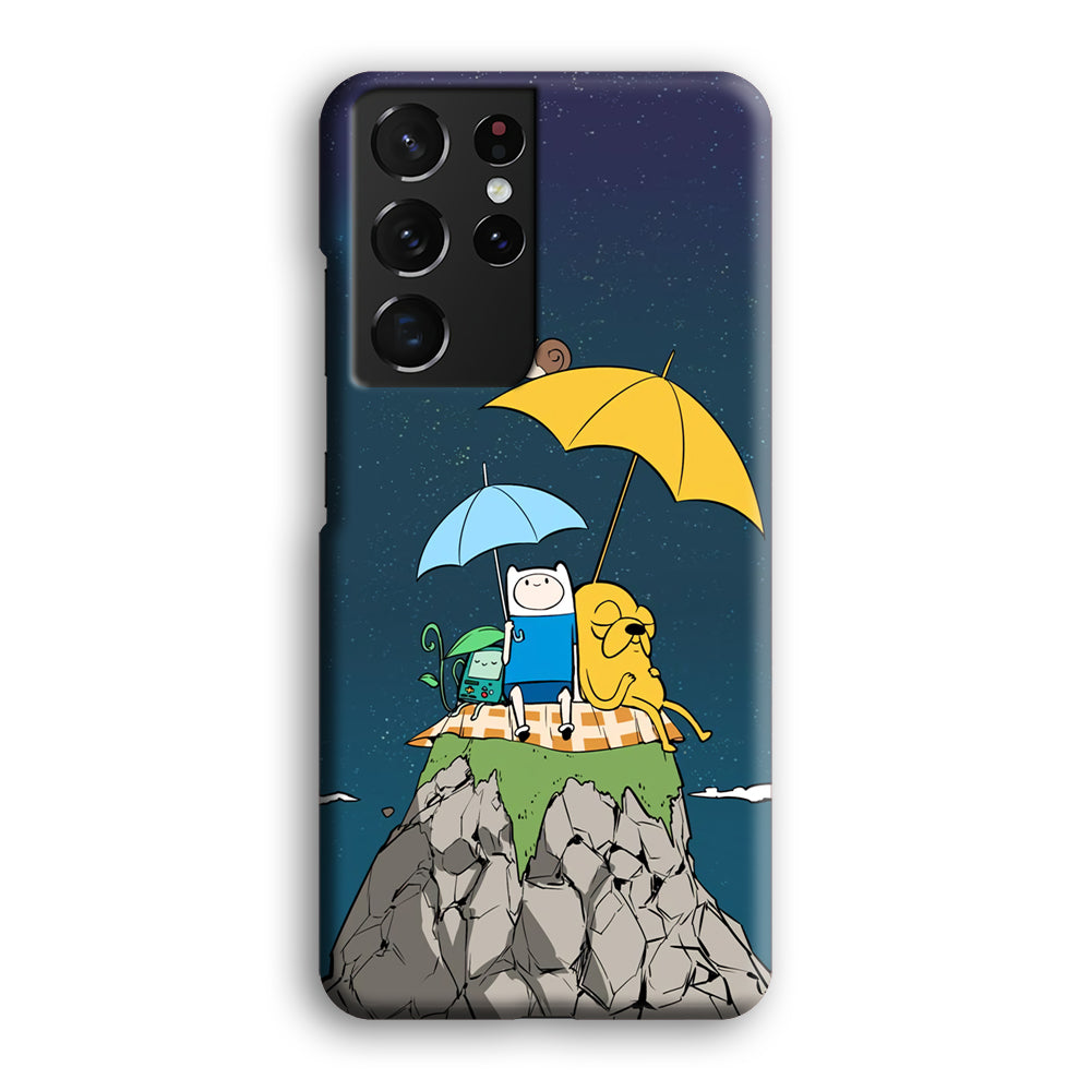 Adventure Time Night Vacation Samsung Galaxy S21 Ultra Case