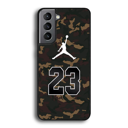 Air Jordan 23 Dark Green Camo Samsung Galaxy S21 Plus Case - Carneyforia