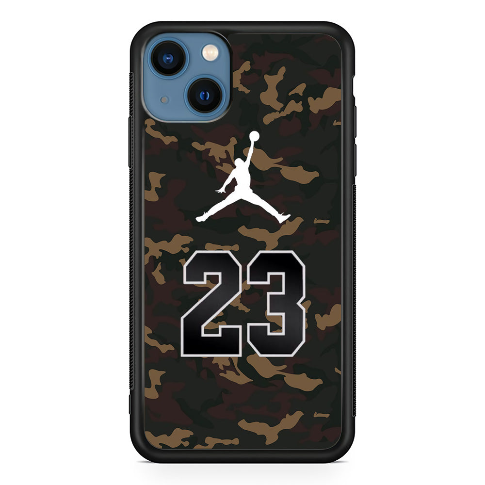 Air Jordan 23 Dark Green Camo iPhone 13 Case