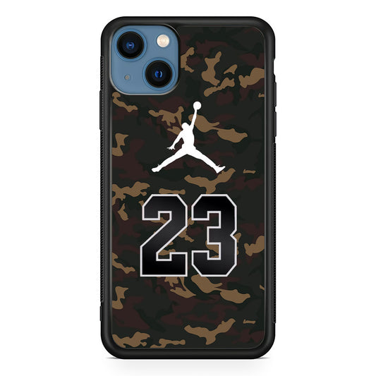 Air Jordan 23 Dark Green Camo iPhone 13 Case