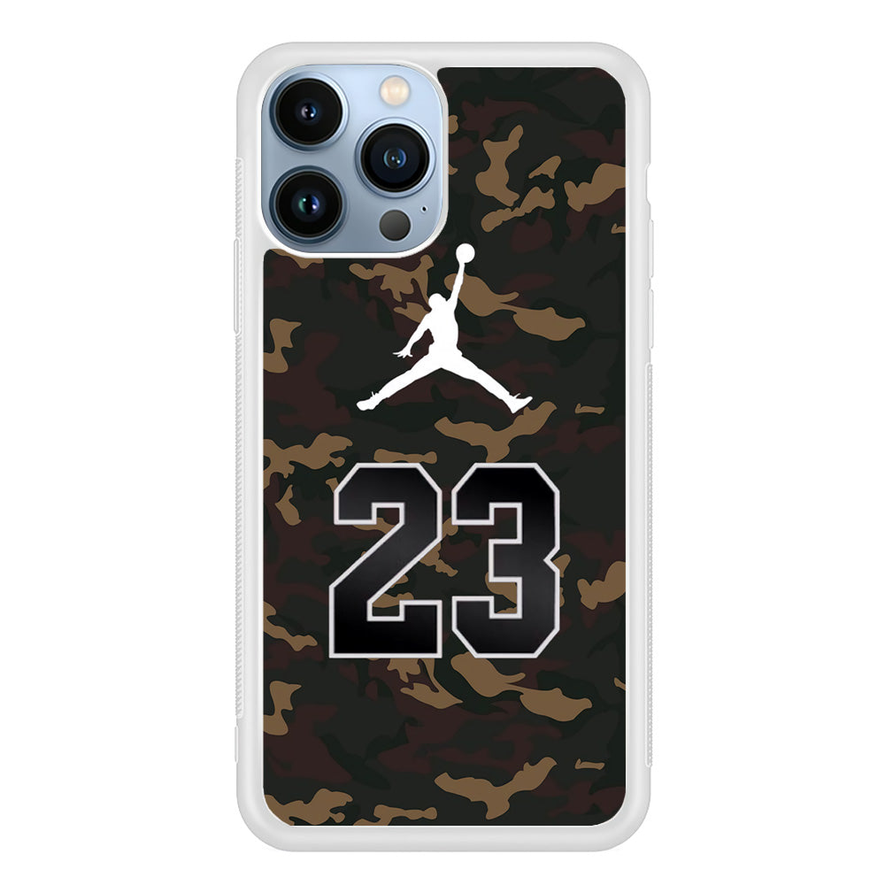 Air Jordan 23 Dark Green Camo iPhone 13 Pro Max Case