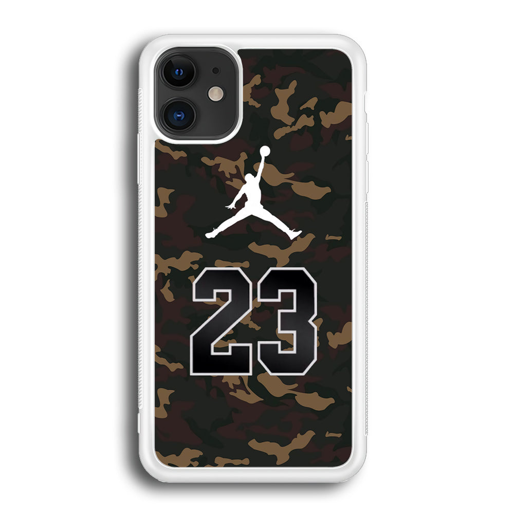 Air Jordan 23 Dark Green Camo iPhone 12 Case