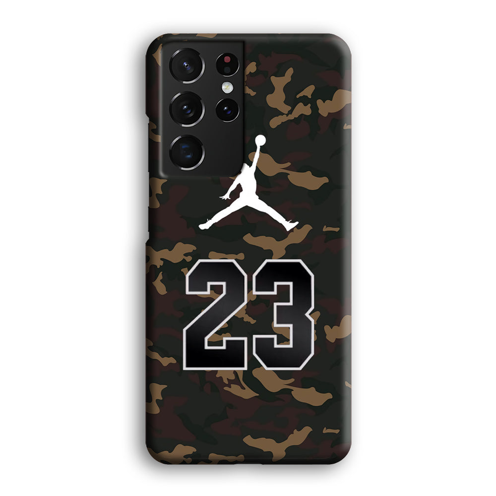 Air Jordan 23 Dark Green Camo Samsung Galaxy S21 Ultra Case