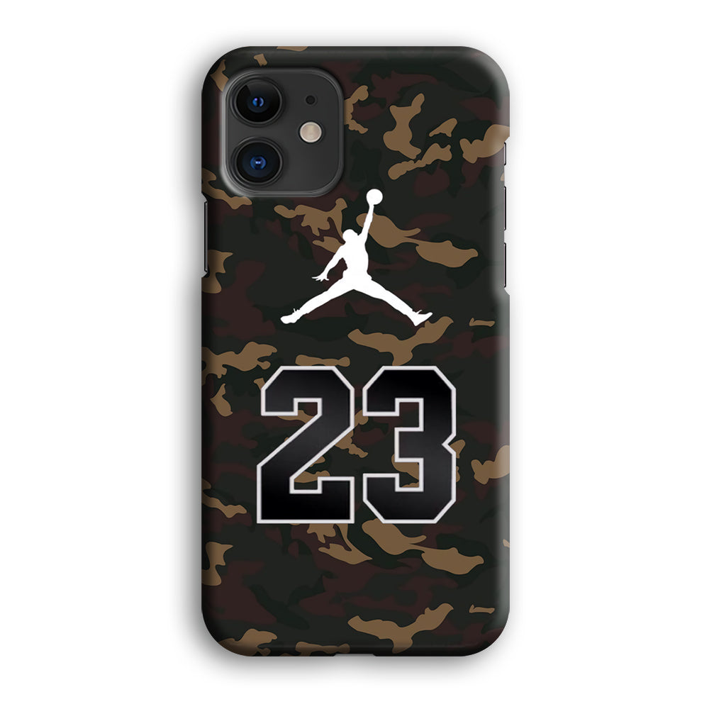 Air Jordan 23 Dark Green Camo iPhone 12 Case