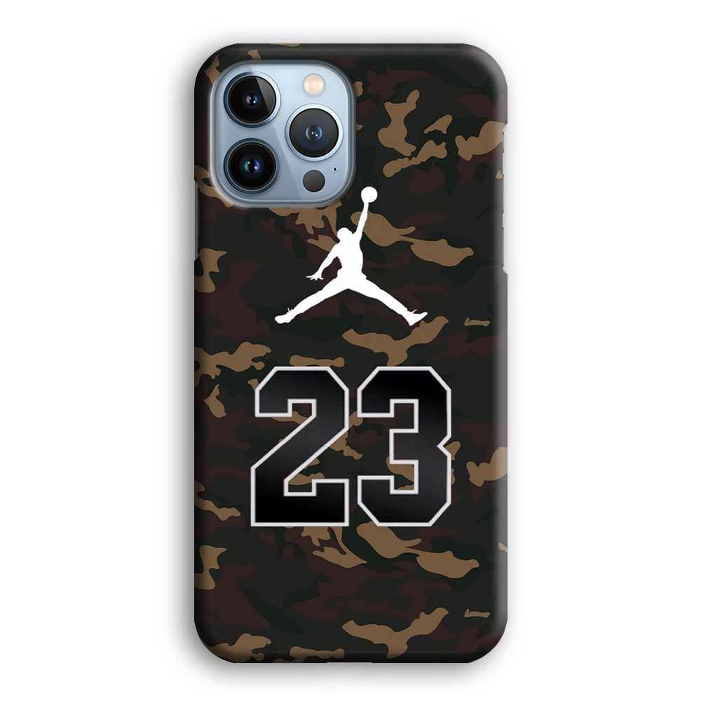 Air Jordan 23 Dark Green Camo iPhone 13 Pro Max Case