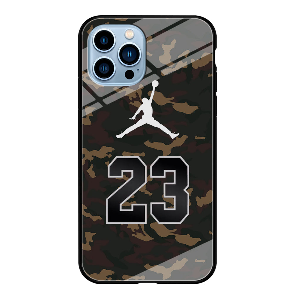 Air Jordan 23 Dark Green Camo iPhone 13 Pro Max Case