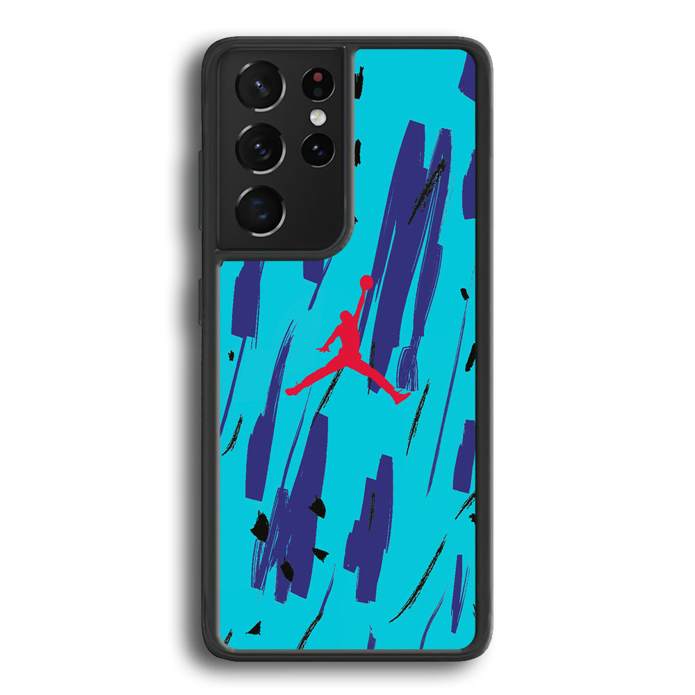 Air Jordan Aqua Samsung Galaxy S21 Ultra Case