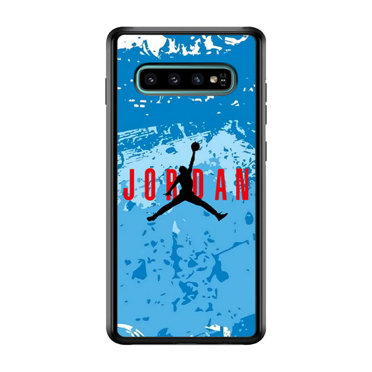 Air Jordan Blue Abstract Samsung Galaxy S10 Plus Case