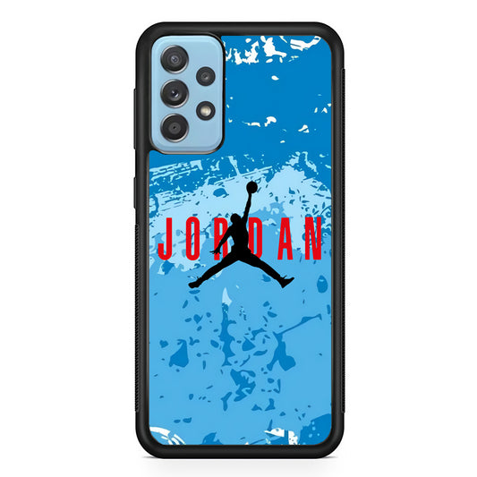 Air Jordan Blue Abstract Samsung Galaxy A52 Case