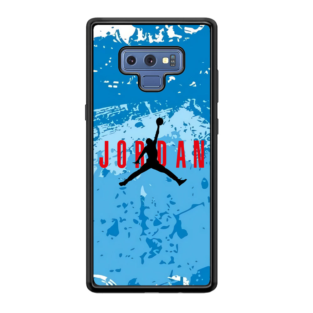 Air Jordan Blue Abstract Samsung Galaxy Note 9 Case