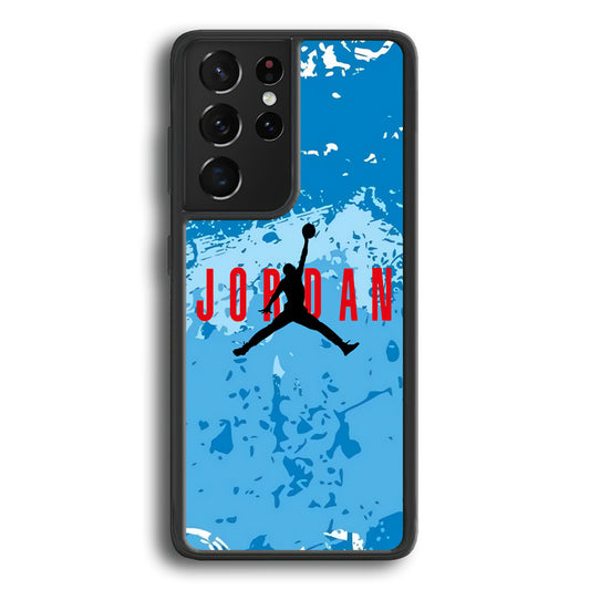Air Jordan Blue Abstract Samsung Galaxy S21 Ultra Case - Carneyforia
