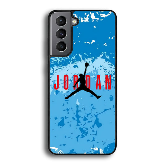 Air Jordan Blue Abstract Samsung Galaxy S21 Plus Case - Carneyforia