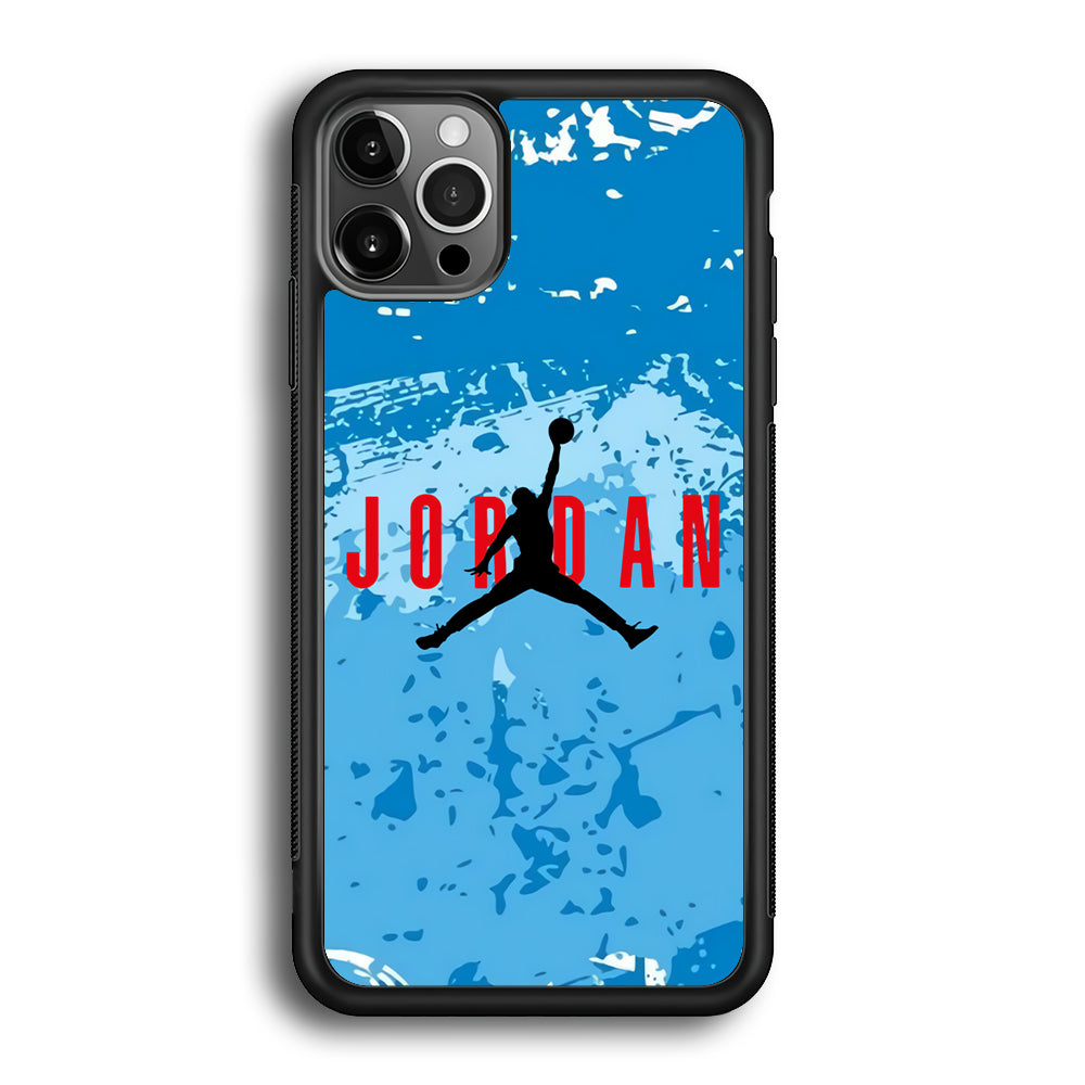 Air Jordan Blue Abstract iPhone 12 Pro Case