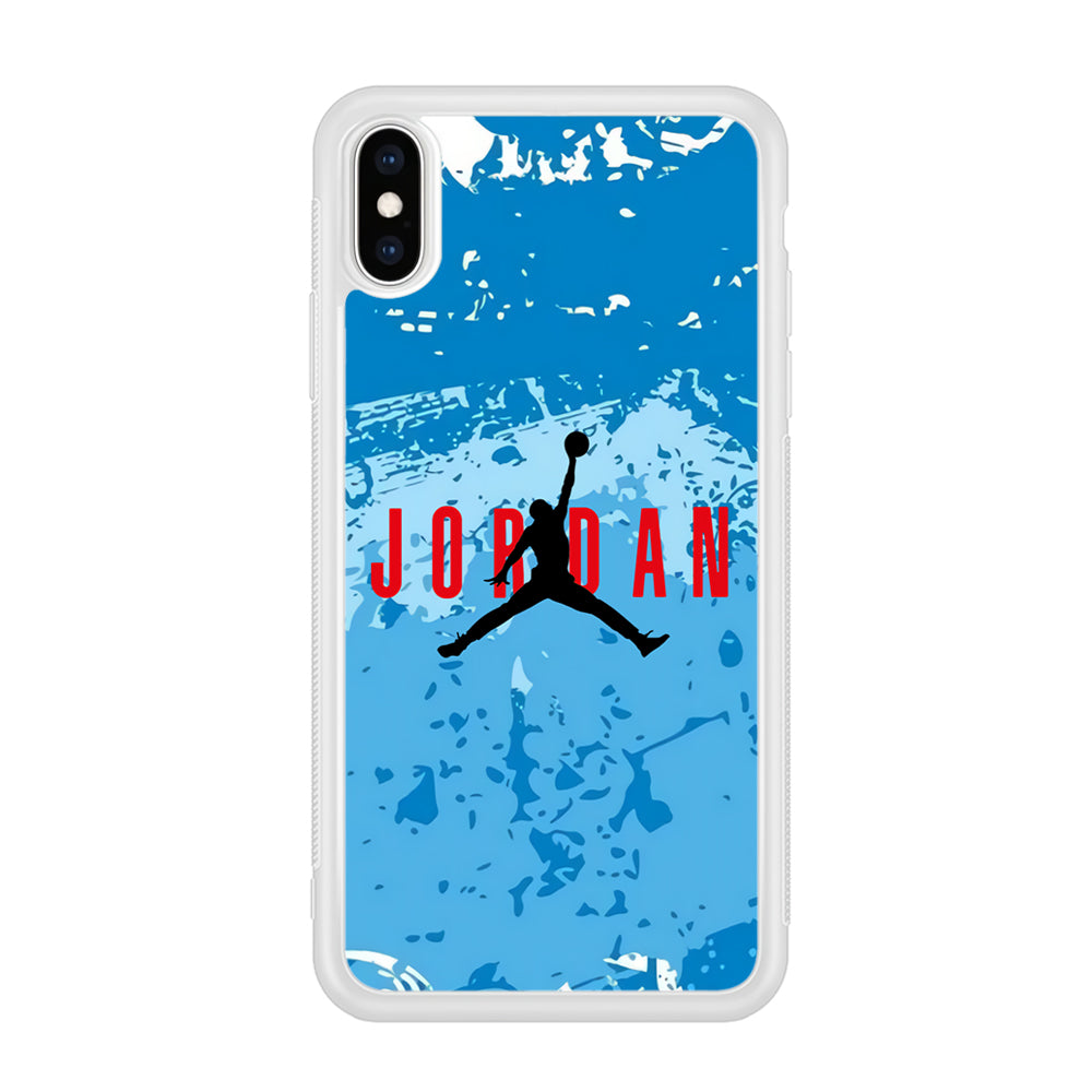 Air Jordan Blue Abstract iPhone X Case