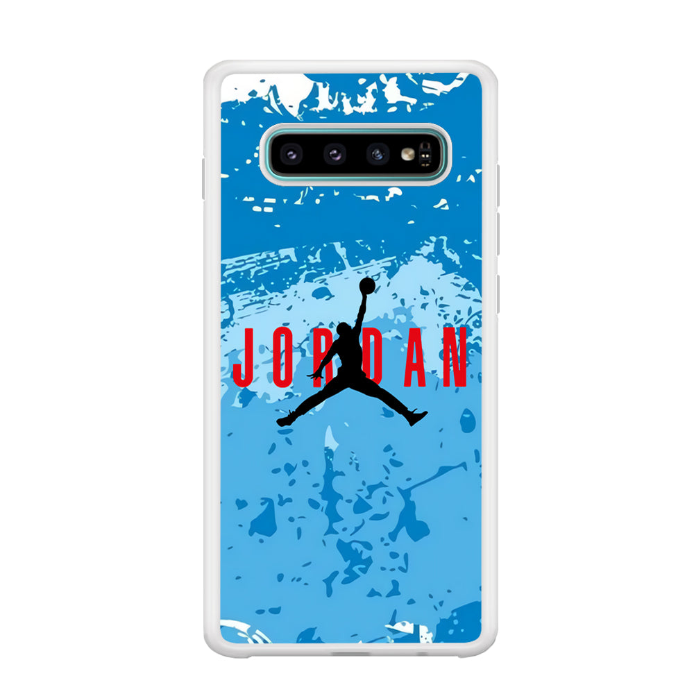 Air Jordan Blue Abstract Samsung Galaxy S10 Case