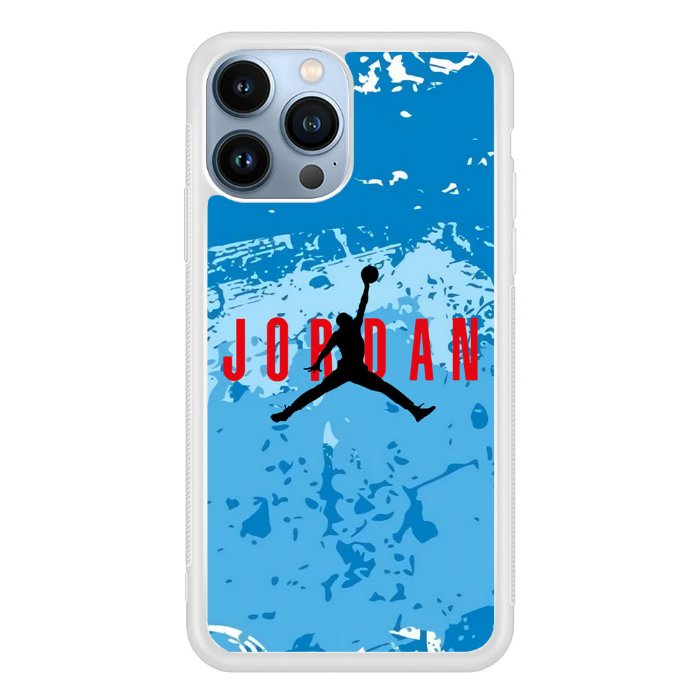 Air Jordan Blue Abstract iPhone 13 Pro Max Case