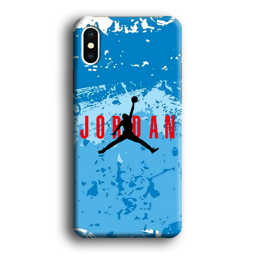 Air Jordan Blue Abstract iPhone X Case