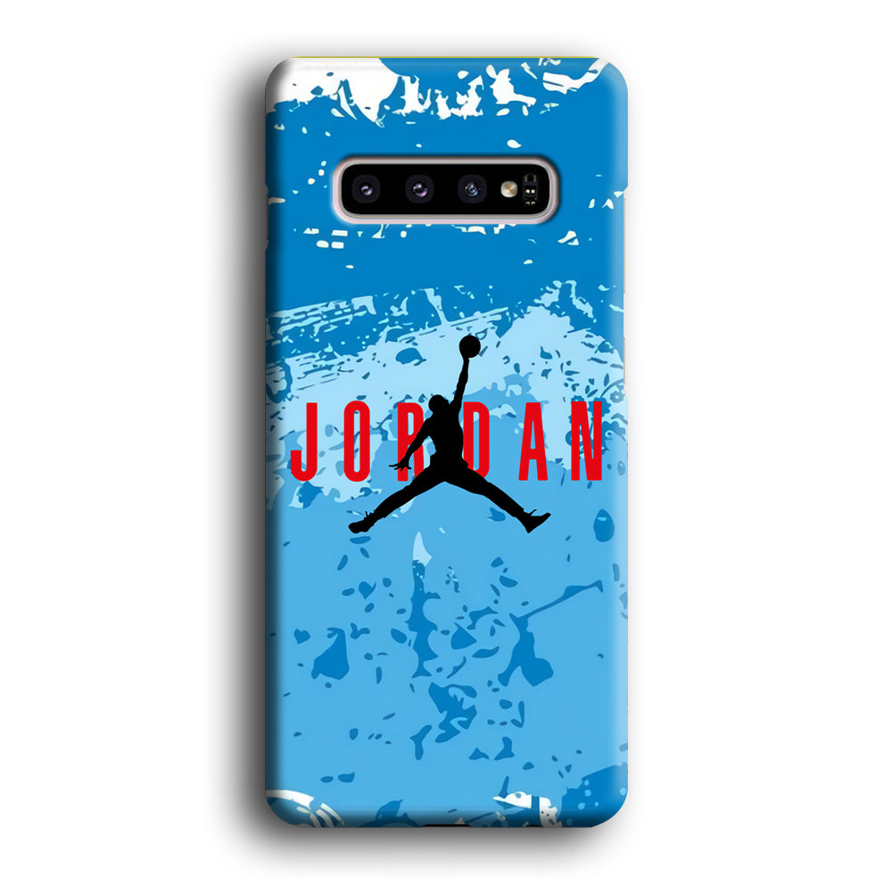 Air Jordan Blue Abstract Samsung Galaxy S10 Case