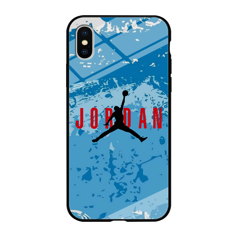 Air Jordan Blue Abstract iPhone X Case