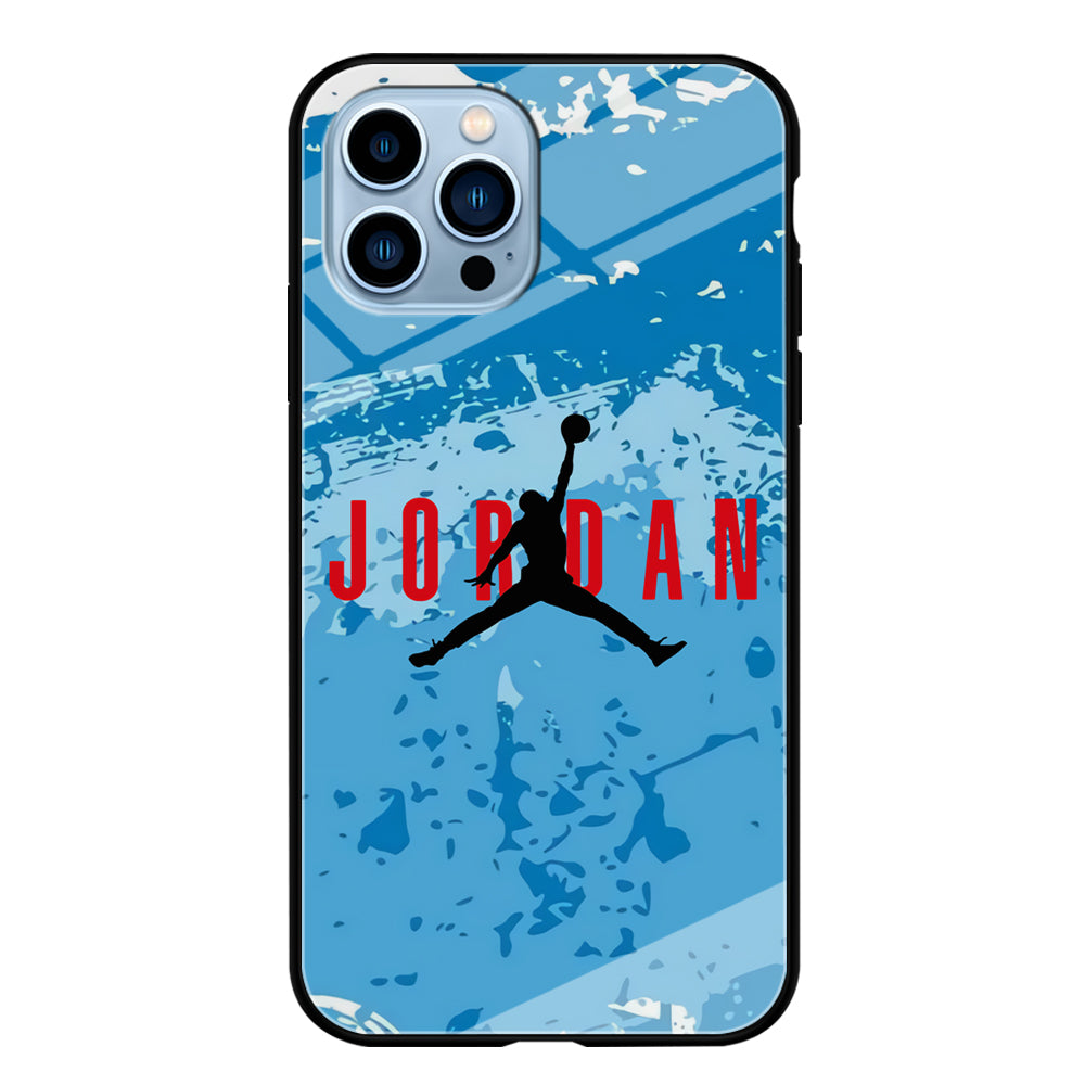 Air Jordan Blue Abstract iPhone 13 Pro Max Case