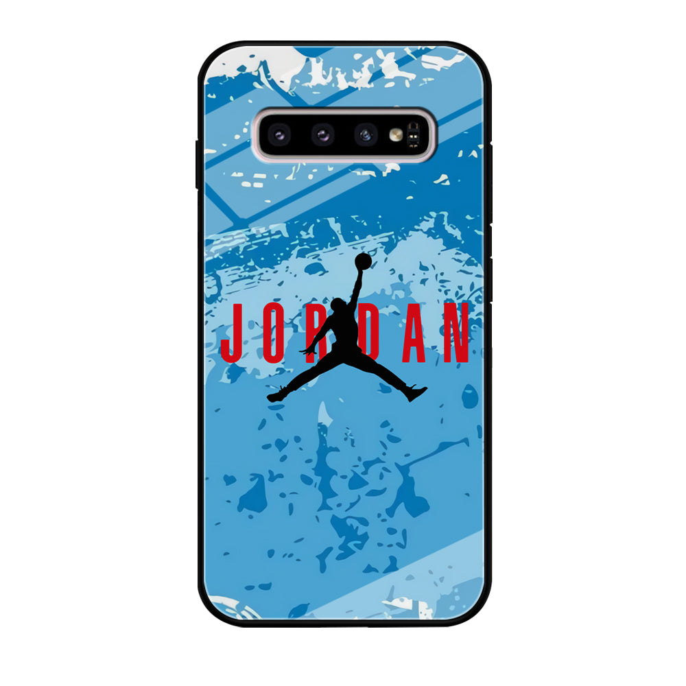 Air Jordan Blue Abstract Samsung Galaxy S10 Case