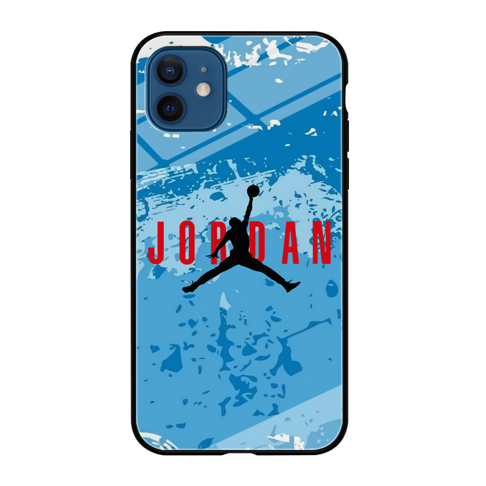 Air Jordan Blue Abstract iPhone 12 Case