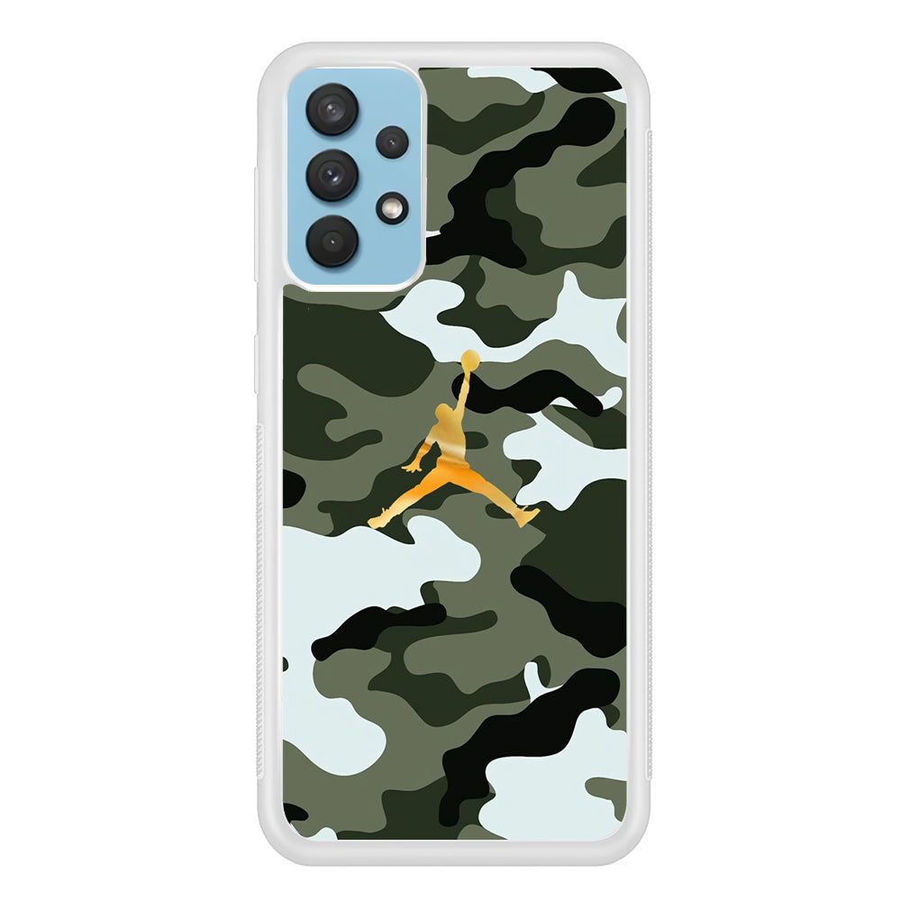 Air Jordan Camo Forest Beast Samsung Galaxy A32 Case