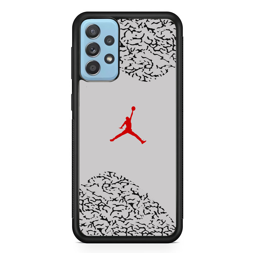 Air Jordan Cement Grey Samsung Galaxy A52 Case