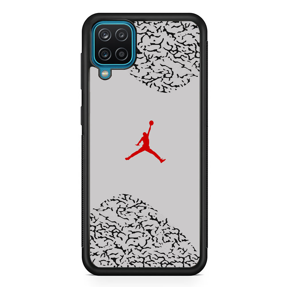 Air Jordan Cement Grey Samsung Galaxy A12 Case