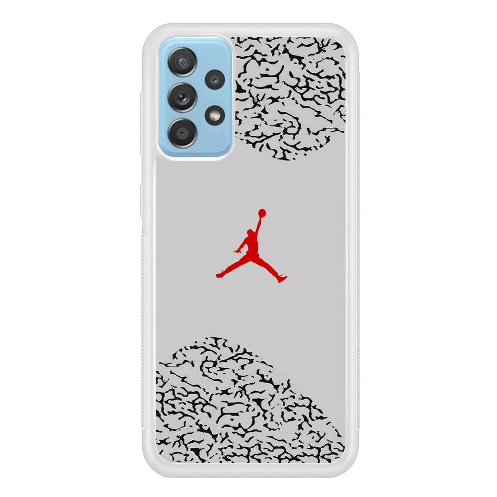 Air Jordan Cement Grey Samsung Galaxy A52 Case