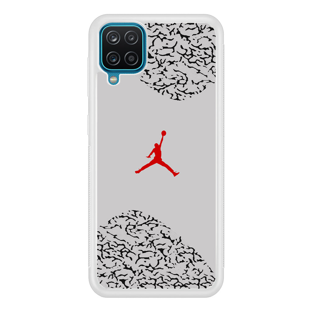 Air Jordan Cement Grey Samsung Galaxy A12 Case