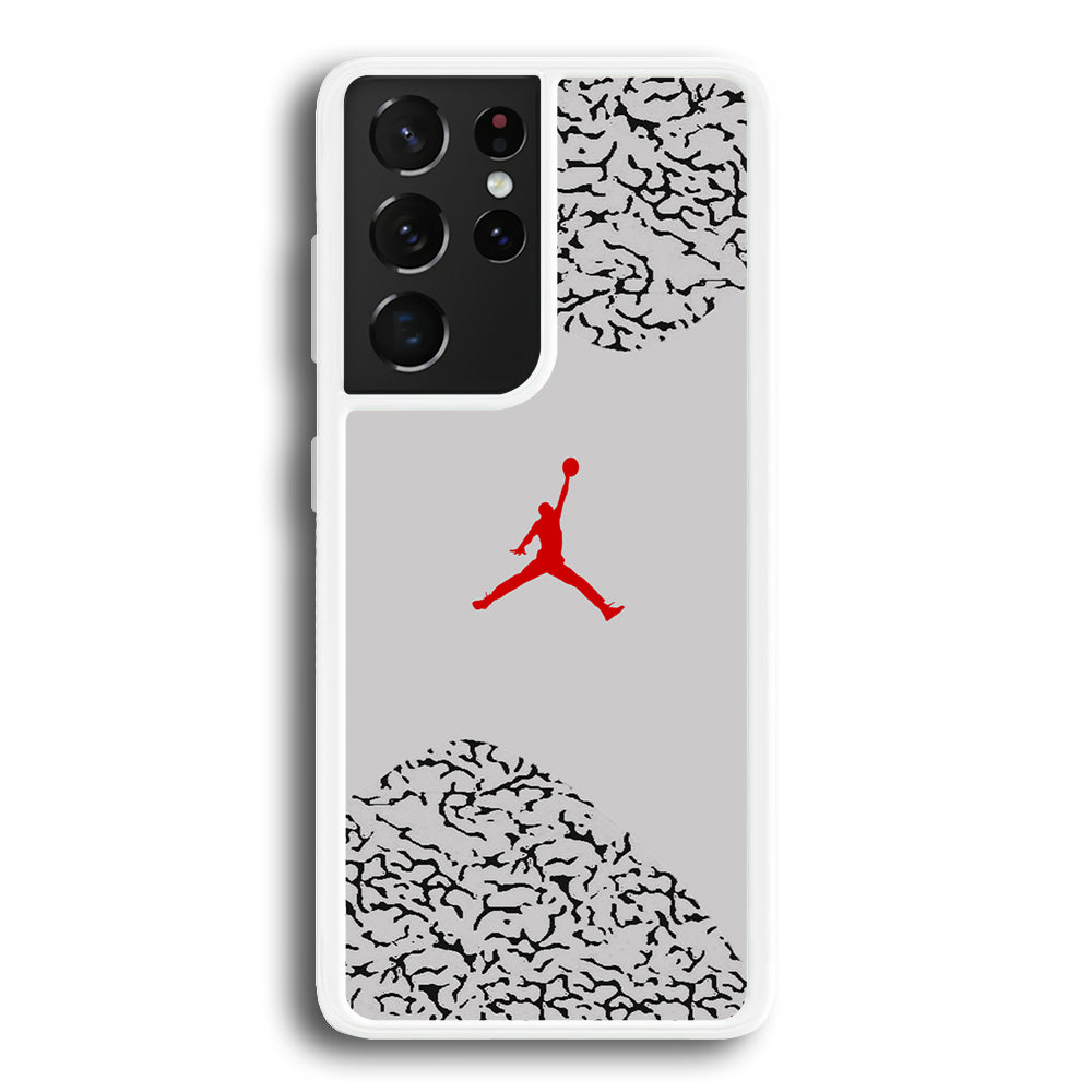 Air Jordan Cement Grey Samsung Galaxy S21 Ultra Case