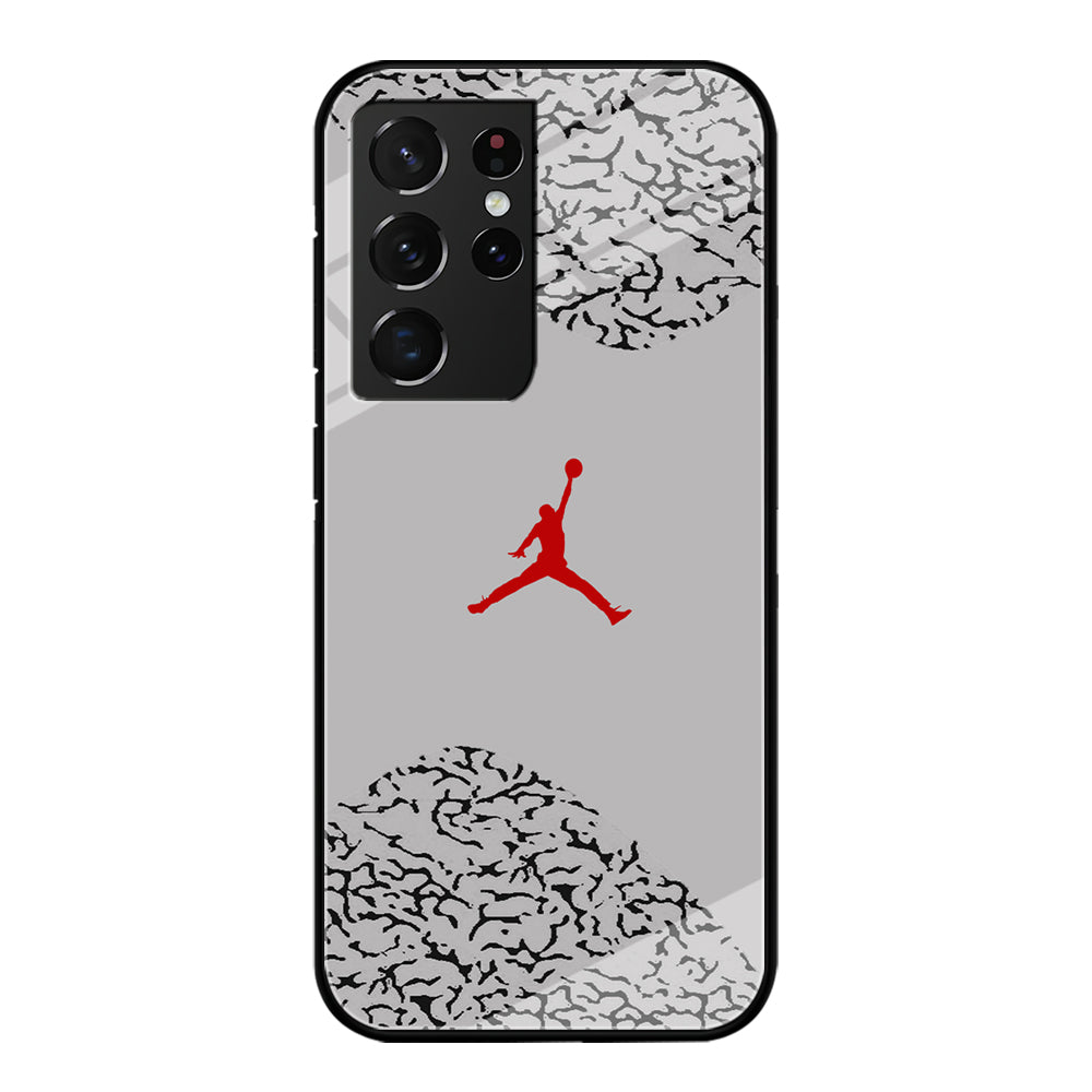 Air Jordan Cement Grey Samsung Galaxy S21 Ultra Case