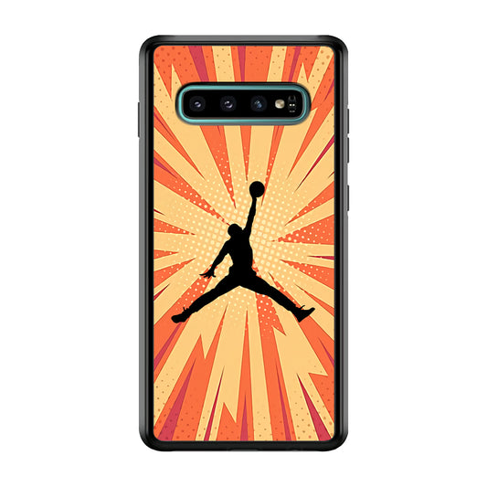 Air Jordan Comic Effect Samsung Galaxy S10 Case