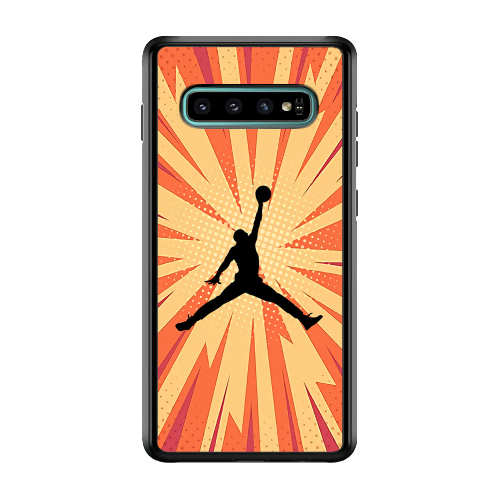 Air Jordan Comic Effect Samsung Galaxy S10 Plus Case