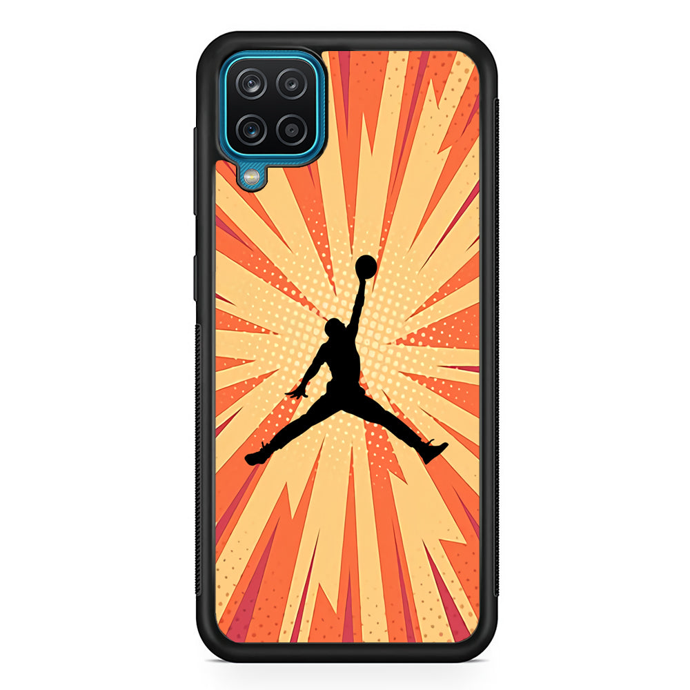 Air Jordan Comic Effect Samsung Galaxy A12 Case