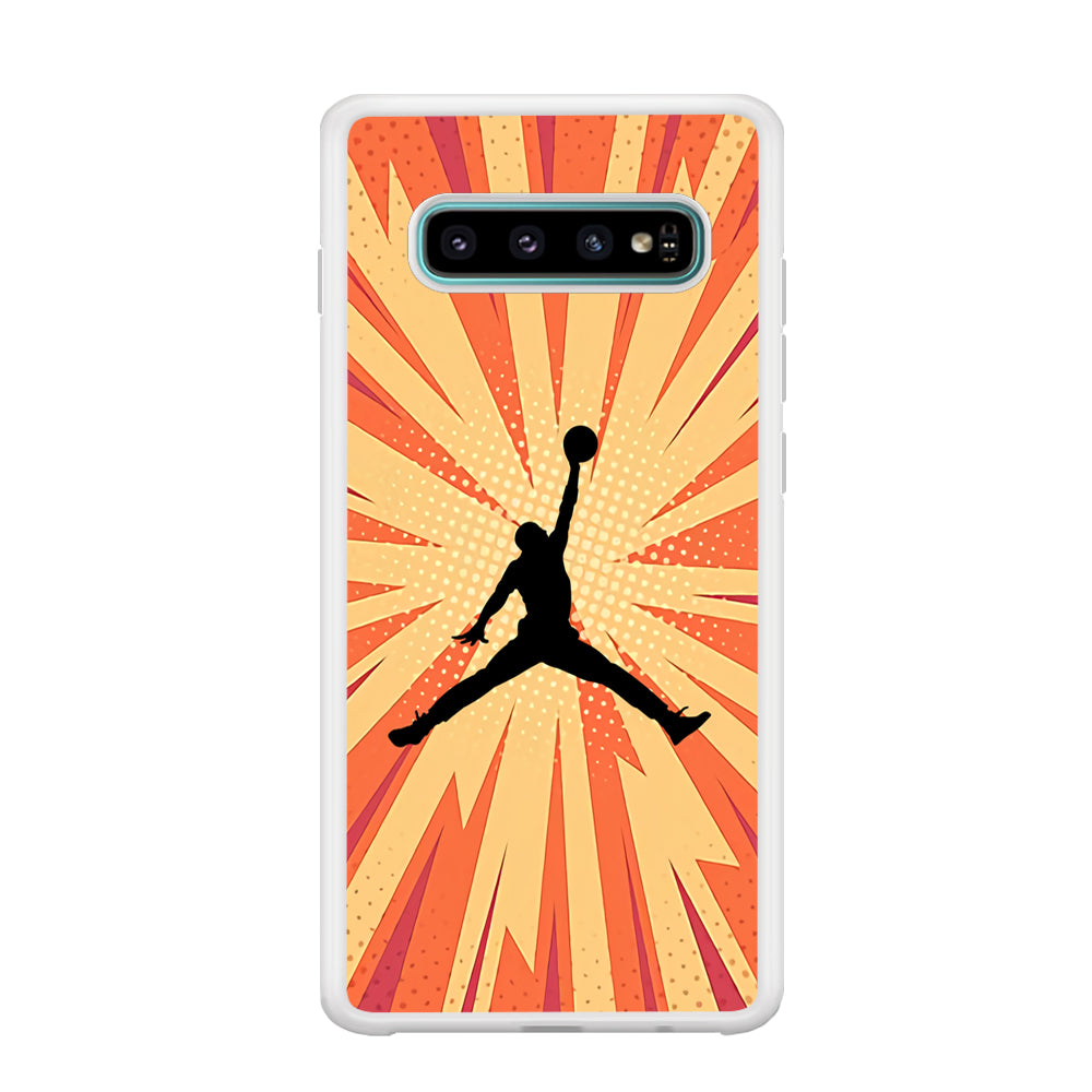 Air Jordan Comic Effect Samsung Galaxy S10 Case