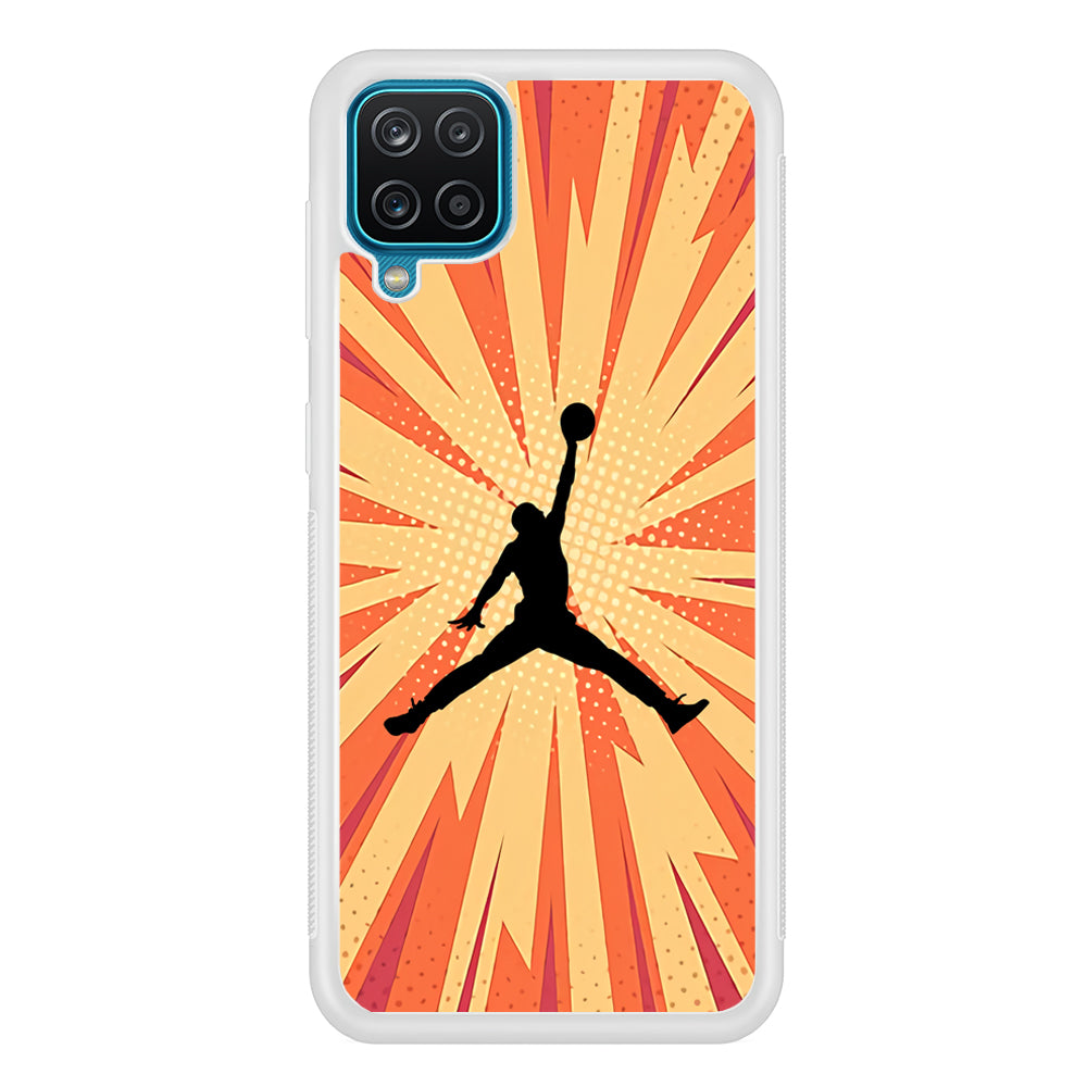 Air Jordan Comic Effect Samsung Galaxy A12 Case