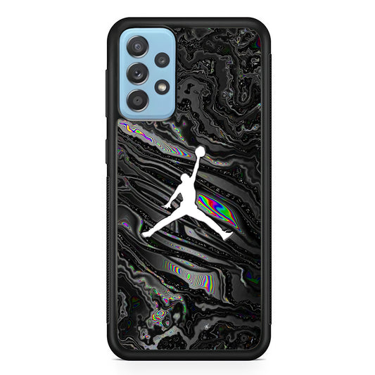 Air Jordan Dark Grey Marble Samsung Galaxy A52 Case