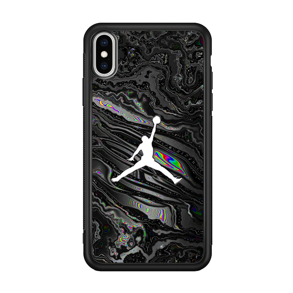 Air Jordan Dark Grey Marble iPhone X Case