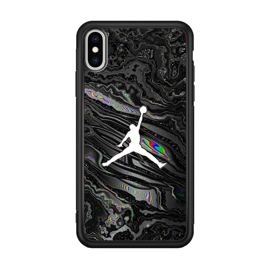 Air Jordan Dark Grey Marble iPhone XS Case