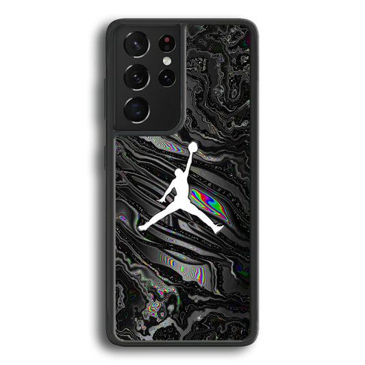 Air Jordan Dark Grey Marble Samsung Galaxy S21 Ultra Case